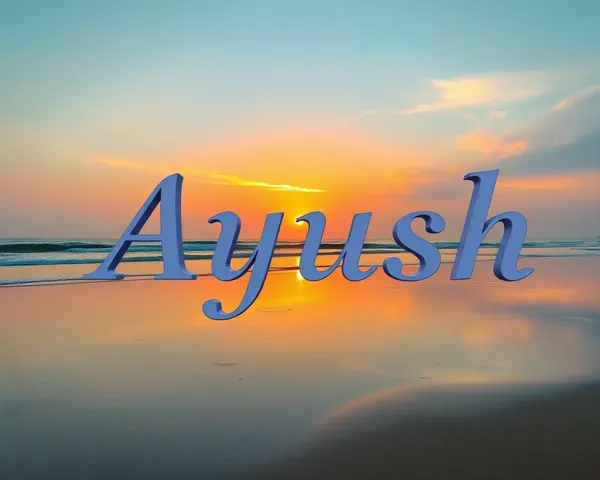 Elegant **Ayush** in Peaceful Beach Sunset