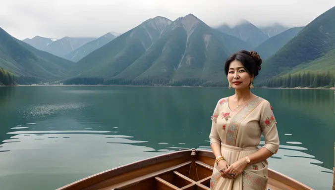 Elegant Beauty Aunty by Serene Lake