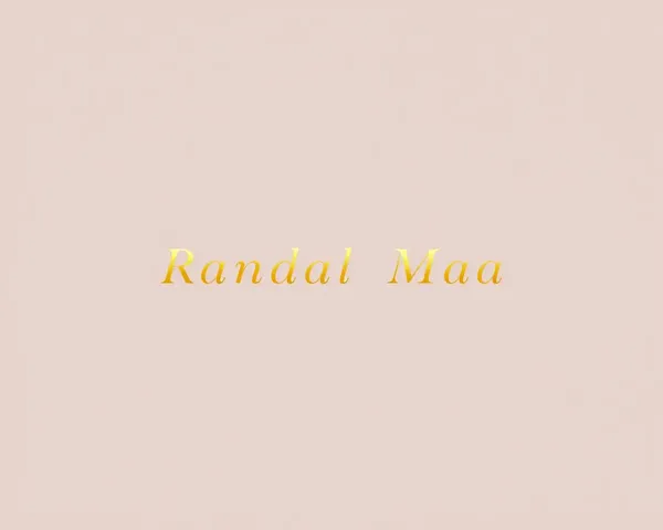 Elegant Design for Randal Maa's Invitation Card with Clean Font