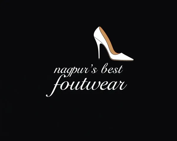 Elegant Marathi Footwear Banner with Stilettos and Cursive Font