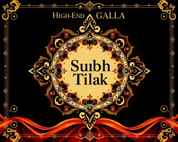 Elegant Shubh Tilak Design with Luxurious Fabrics