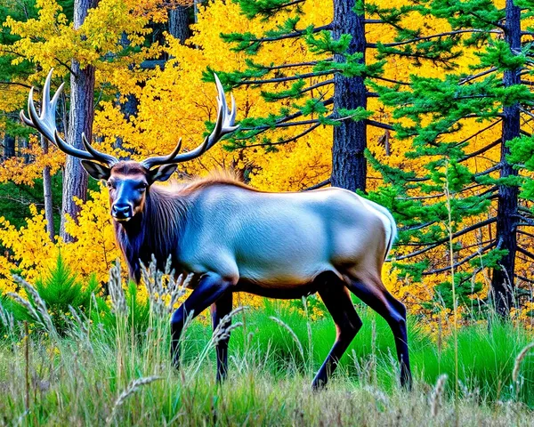 Elk Images Display Antlers' Unique Features