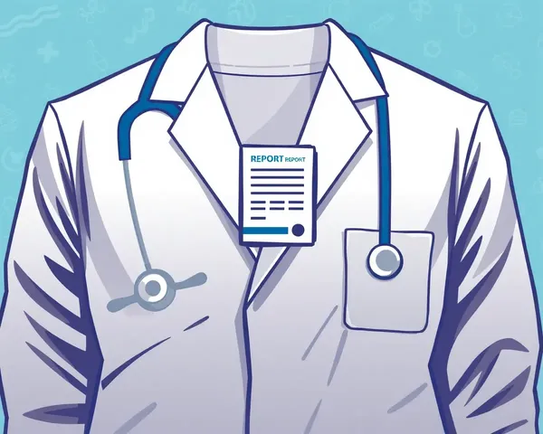 Embroidered Lab Coat Pathology Report Pad Logo Design