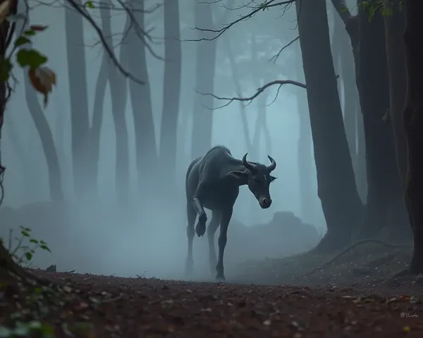 Enchanted Sudithar Walks Through Misty Forest