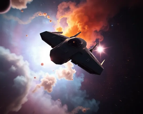 Endeavour Flies Through Nebula with Colorful Gas and Dust in 4K