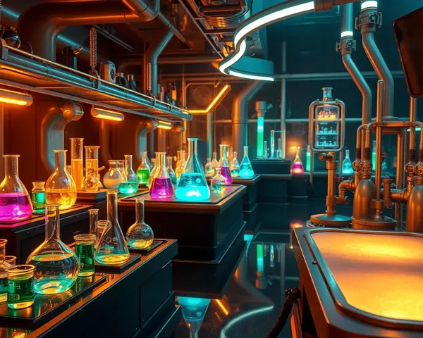 Envalab Illuminated with Glowing Iridescent Liquids