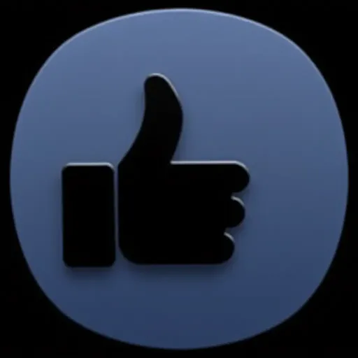 Facebook Icon Black Logo Representing Facebook Brand