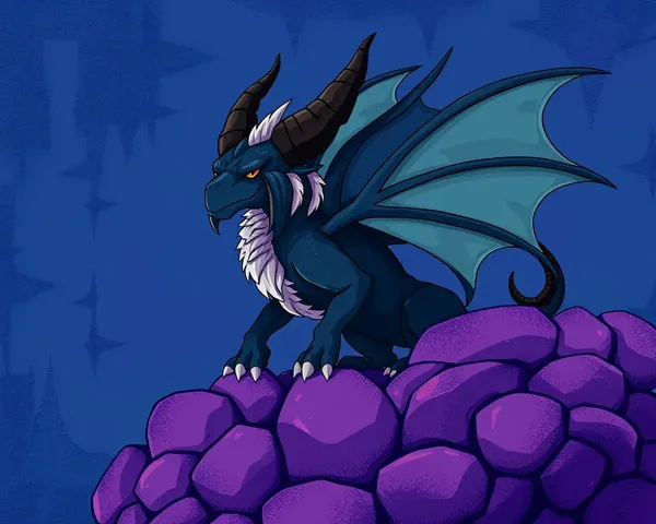 Fantastical Creature on Bold 8x12 Background