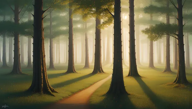 Fantastical Sapera Forest with Ethereal Glow