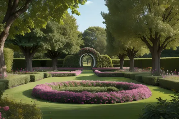 Fantasy Forest with Alphabet-Shaped Tree Leaves