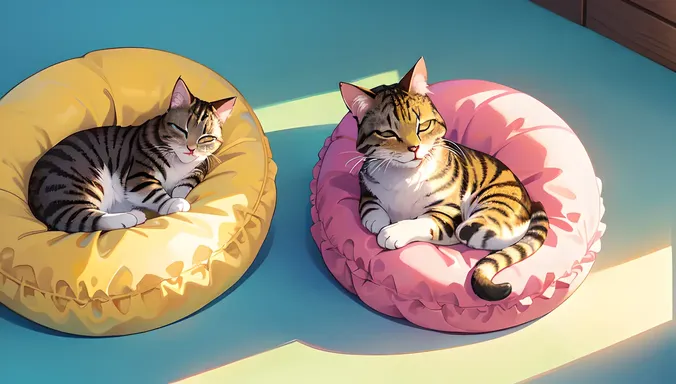 Feline Dreamland: Cat's Halo of Zzz's Surrounds