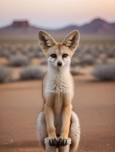 Fennec Fox Images: Curious Desert Dweller Looks at Human