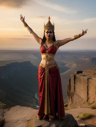 Fierce Bhadrakali Goddess of Time and Destruction