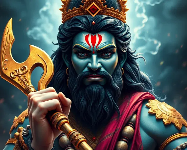 Fierce Lord Murugan with Vel in High-Definition Portrait