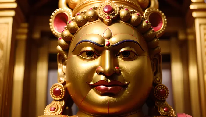 Fierce Lord Narasimha Idol in Ahobilam Temple