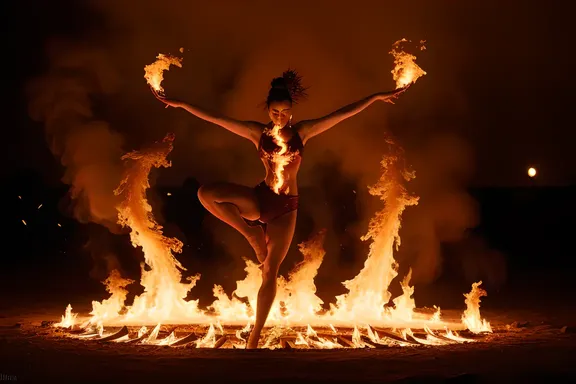 Fiery Alphabet Artistry Unfolds