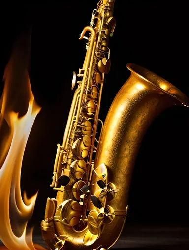 Fiery Spirit Plays Hot Saxophone Solo