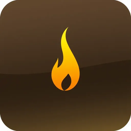 Flame Icon: Representing the Power of Human Spirit