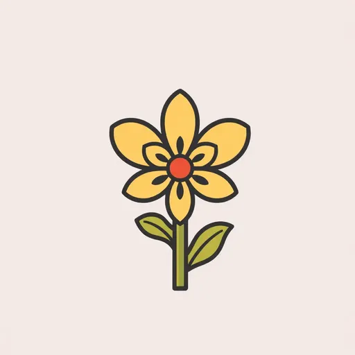 Flower Icon Text: A Symbolic Representation