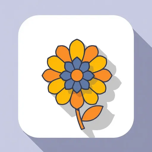 Flower Icon Text: A Visual Representation