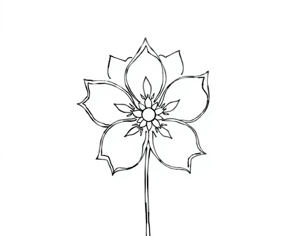 Flower Outline Images for Artistic Creations