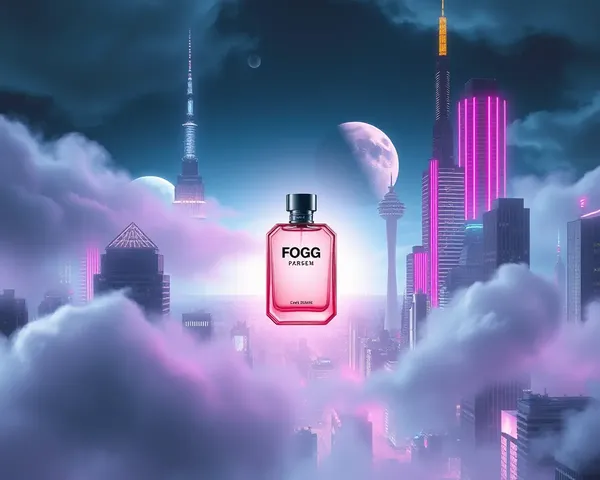 Fogg Perfume Bottle Glows in Neon City Fog