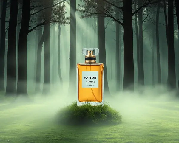 Foggy Forest Floor with Growing Perfume Bottle