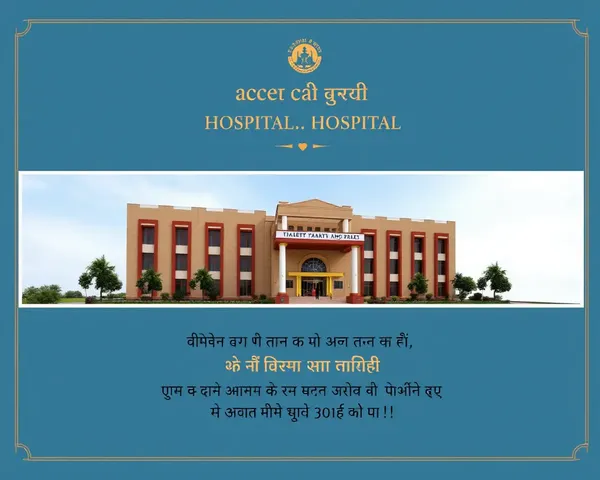 Formal Invitation Card for Grand Hospital Opening in Marathi