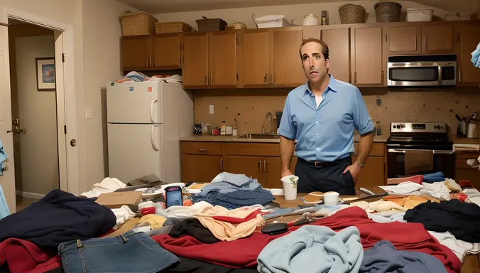 Frazzled Jerry: Cluttered Apartment Chaos
