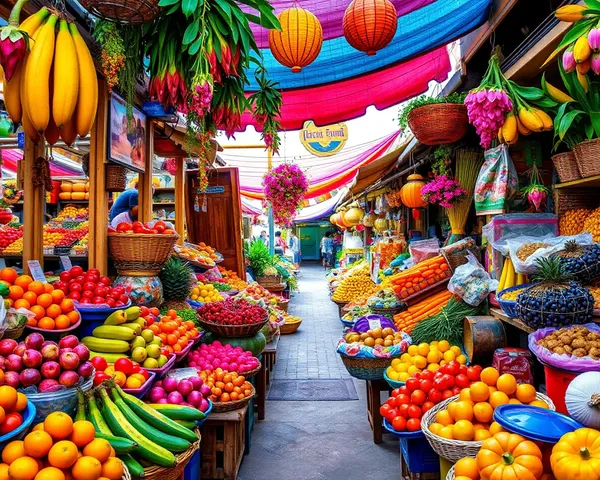 Free 4x6 HD Colorful Marketplace Background Download PSD