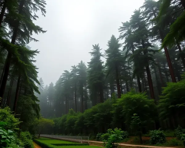 Free 4x6 HD Forest Background with Misty Atmosphere Download