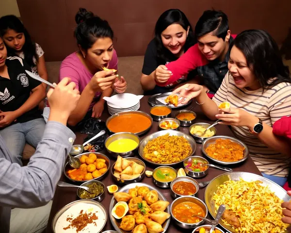 Friends Devour Naspathi-Based Dishes at Gathering