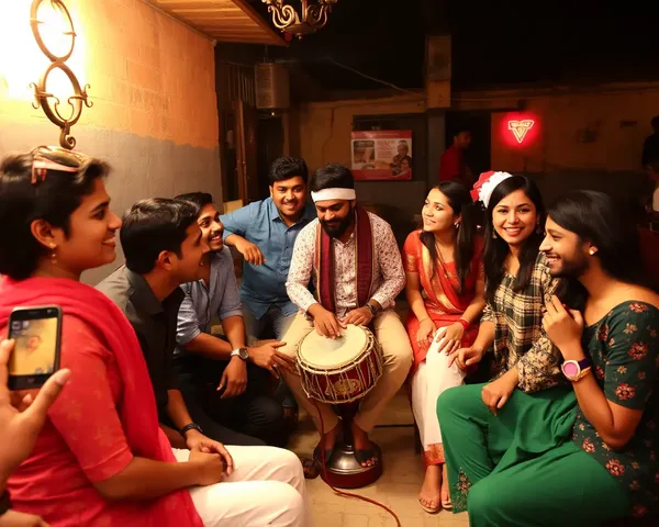Friends Party with Nasik Dhol Music and Laughter
