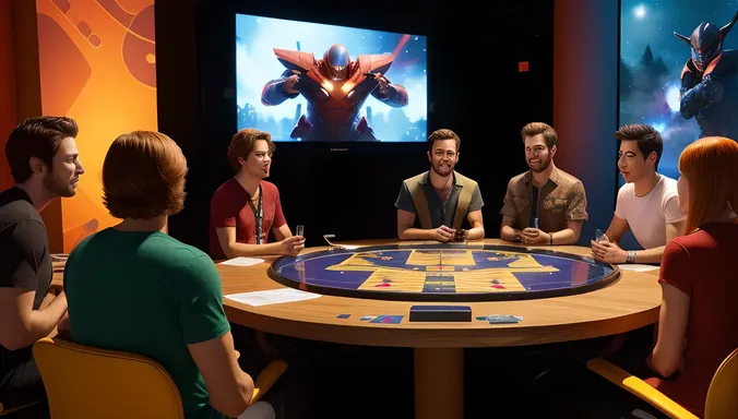 Friends Play XX Video Game on Giant Screen