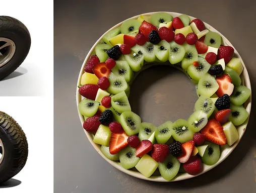 Fru Accident: Car Tire Track Ruins Fruit Salad