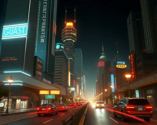 Futuristic City Sleeps with Soft Hum of Machinery