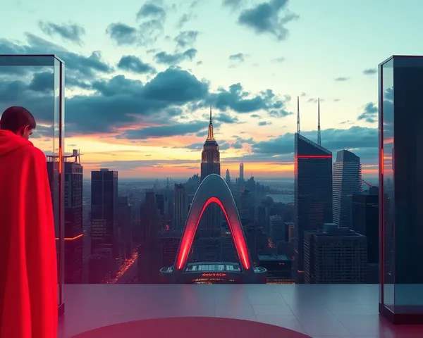 Futuristic Cityscape Background in High-Definition 1080p Resolution