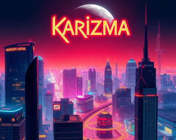 Futuristic Cityscape with Karizma Album Cover Art Background HD