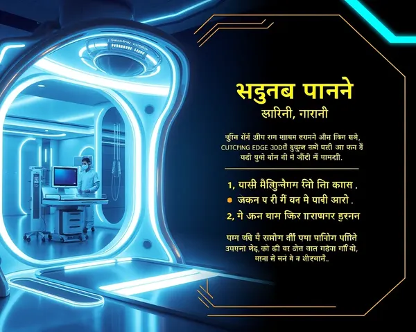 Futuristic Invitation Card for High-Tech Hospital Opening