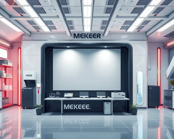 Futuristic Lab Standee Mockup with Free PSD File Download