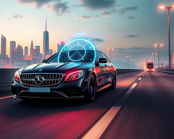 Futuristic Mercedes-Benz S-Class Sedan Highway 4K Wallpaper