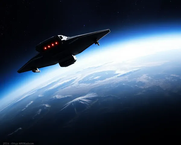 Futuristic Space Scene in 1024x576 Resolution