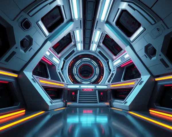 Futuristic Space Station in Sleek AK Font Style