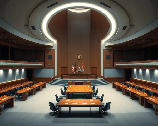 Futuristic Supreme Court of India Courtroom Rendering