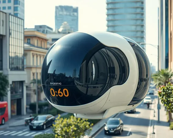 Futuristic Transportation Pod with Lacquered Glass
