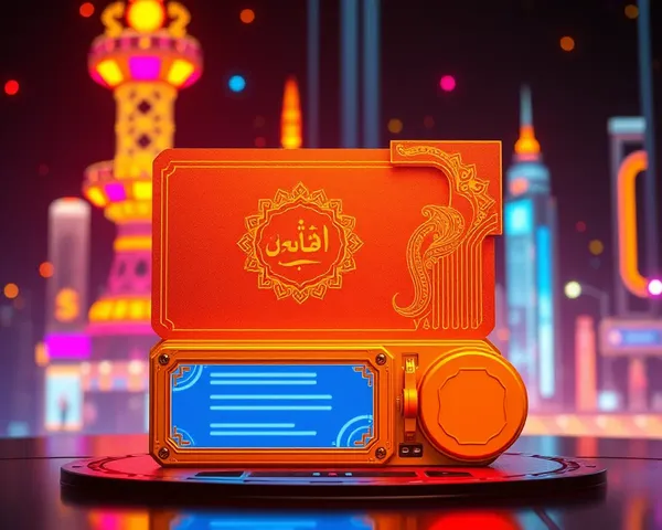 Futuristic Varshitap Parna Design on Neon Cityscape Background