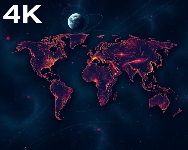 Futuristic World Map Wallpaper with Space-Themed Design for Mobile