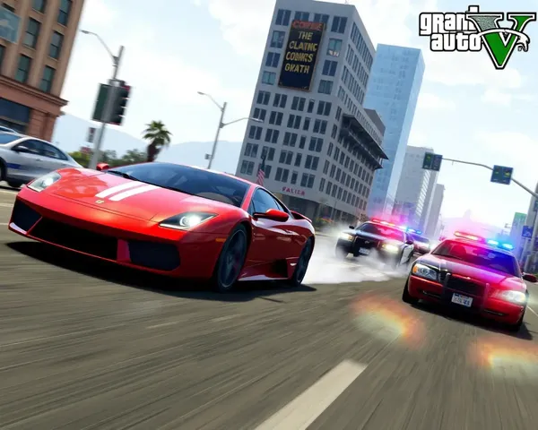 GTA Wallpaper HD: High-Speed Chase Through Los Santos Streets