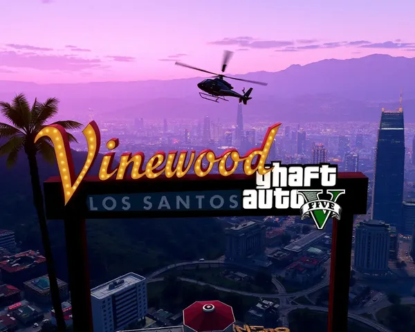 GTA Wallpaper HD: Vinewood Sign in Los Santos Cityscape
