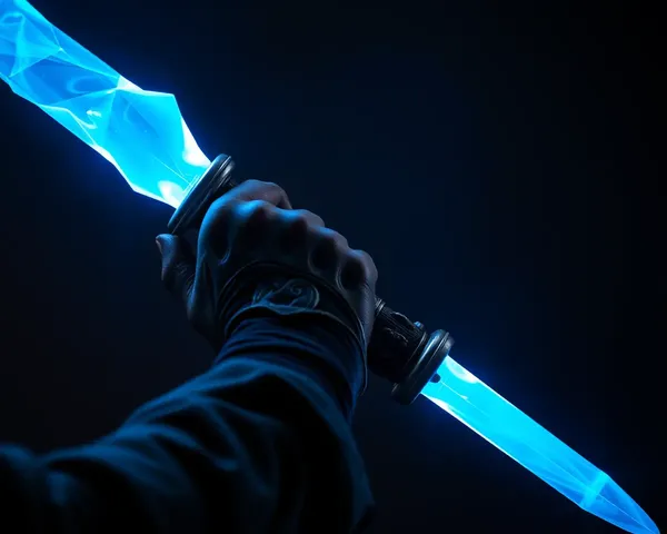 Gajak's Hand Holds Glowing Blue Energy Sword
